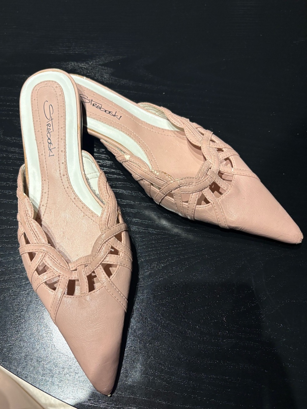 Vintage Straboski Mules - Light Pink